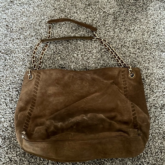 Tory Burch Suede adjustable Chain Strap - Picture 1 of 6